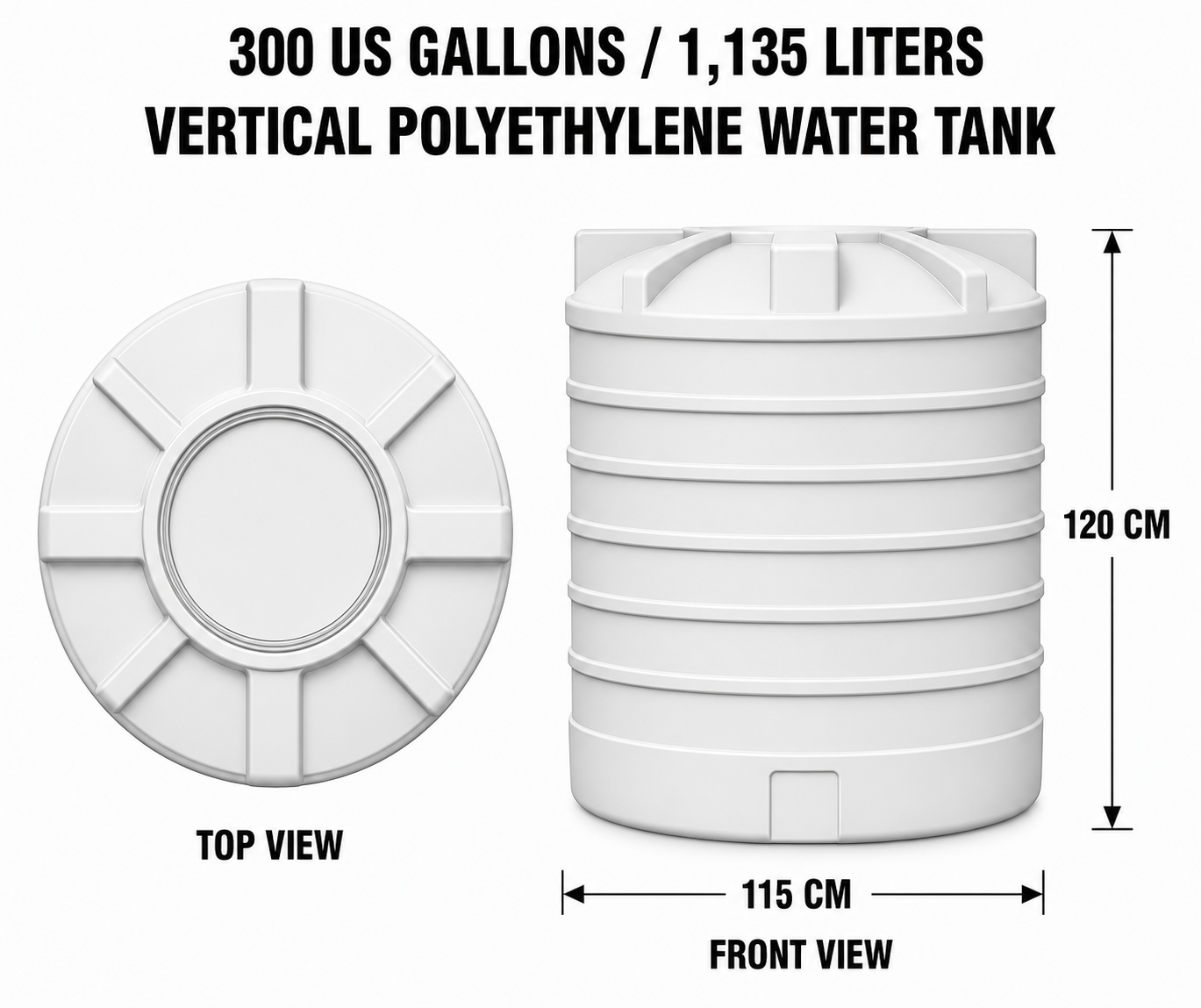 300 USG dimensions