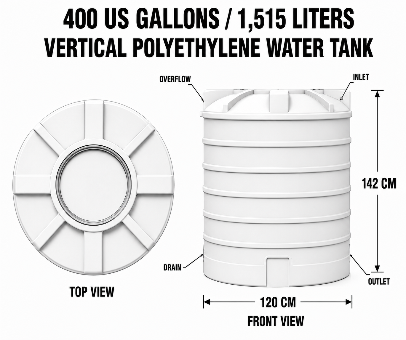 400 USG dimensions
