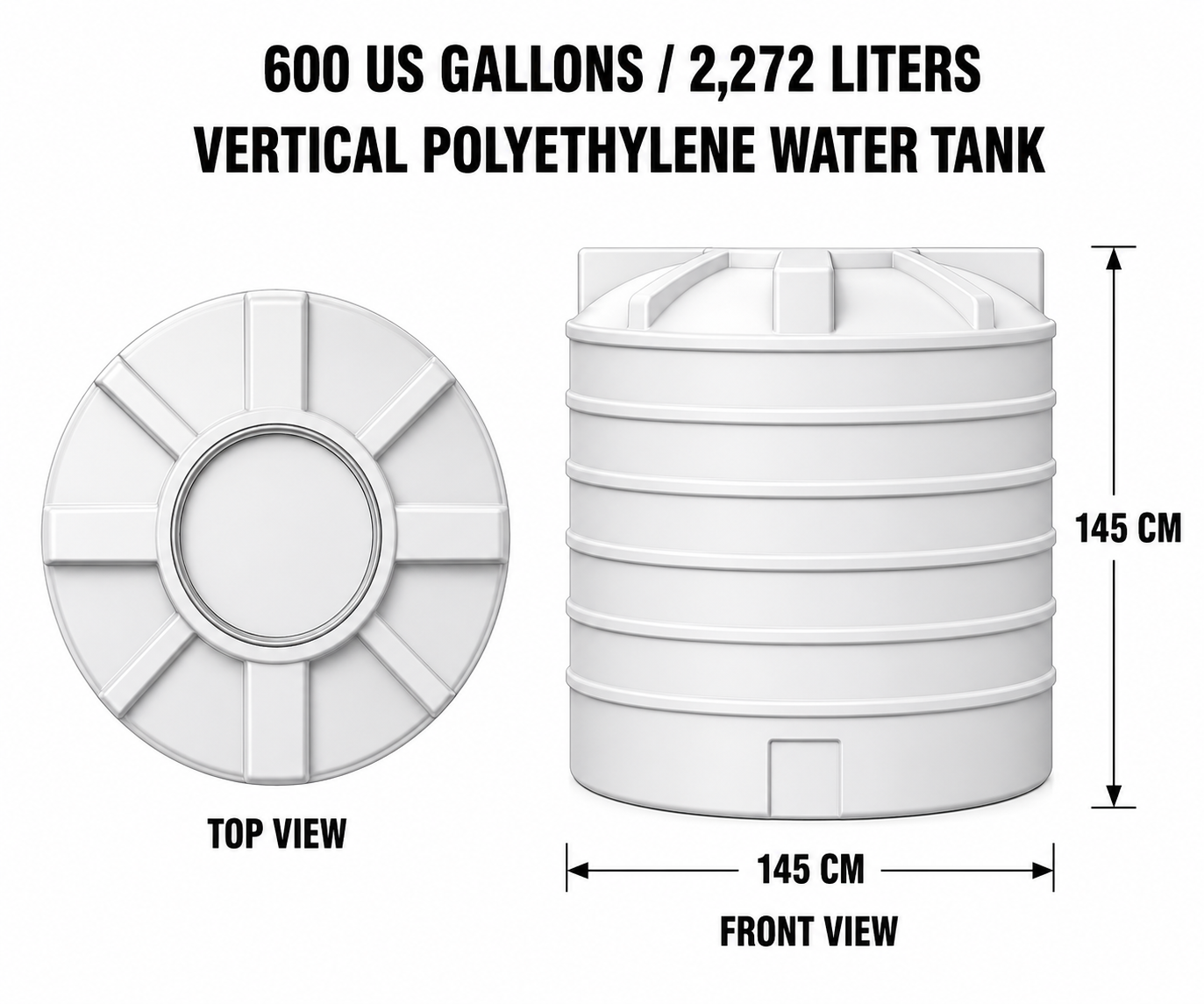 600 USG dimensions